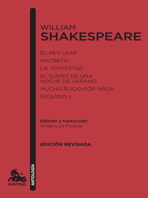 Title details for William Shakespeare. Antología by William Shakespeare - Available